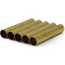 Bolt Action Pen Brass Tube 10mm (Pack of 5) - PTBBT5 - Strahan Timber.