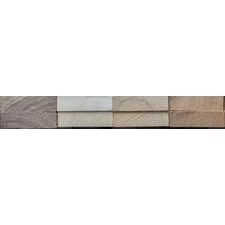 HARDWOOD PACK 600mm x 169mm x 20mm (8 Pieces) - 2 ASH, 2 WALNUT, 2 WHITE OAK, 2 POPLAR - Strahan Timber.